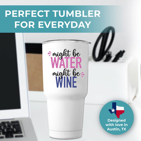 KEDRIAN wine lover gift tumbler, ergonomic grip and spill-resistant design.