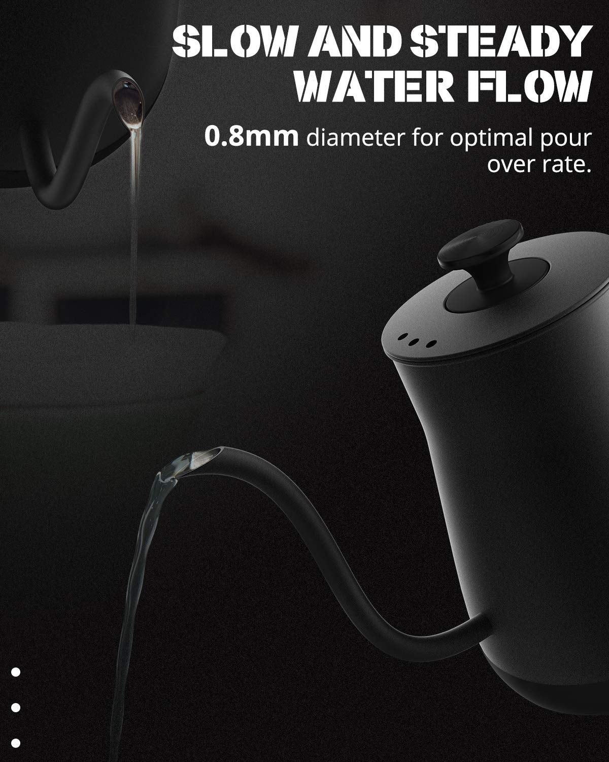 Keebar auto shut-off prevents dry boiling for safety.