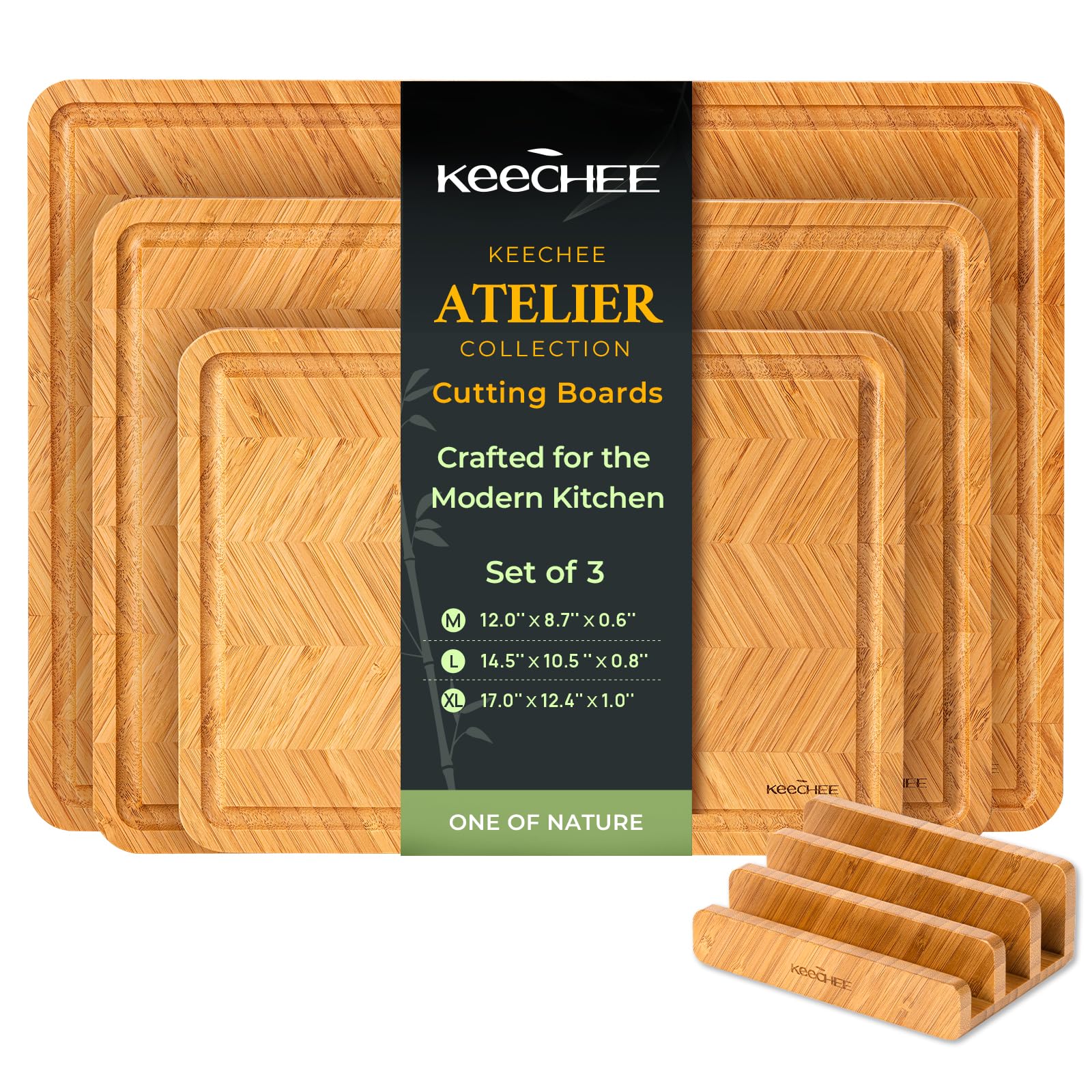 Keechee Atelier XL carving board for precise roast slicing