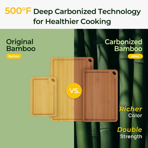 Keechee bamboo cutting board 12x8 inches for efficient veggie prep.
