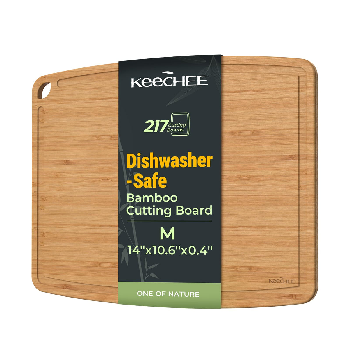 Keechee bamboo cutting board close-up showing smooth surface for precise slicing