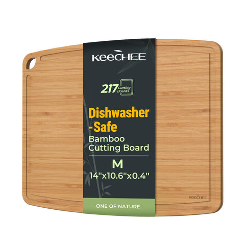 Keechee bamboo cutting board close-up showing smooth surface for precise slicing