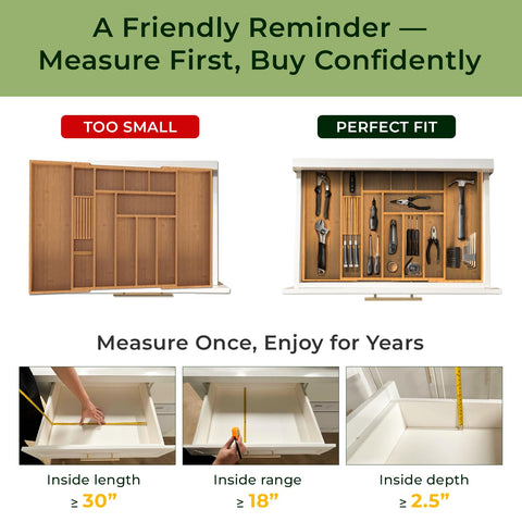Keechee carbonized bamboo organizer shows 12-slot utensil layout.