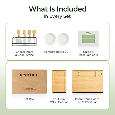 Keechee sustainable bamboo construction supports eco-friendly entertaining.