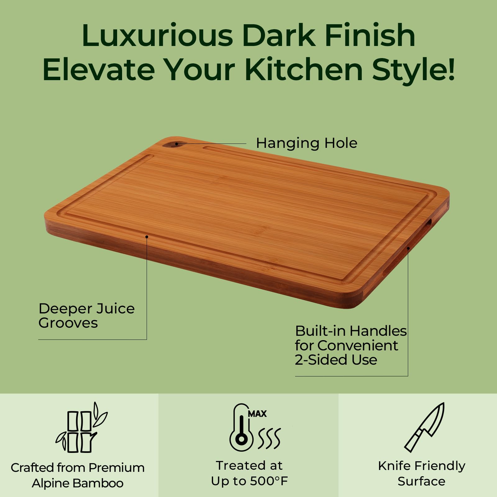 Keechee board with hanging hole designed for space-saving drying and storage.