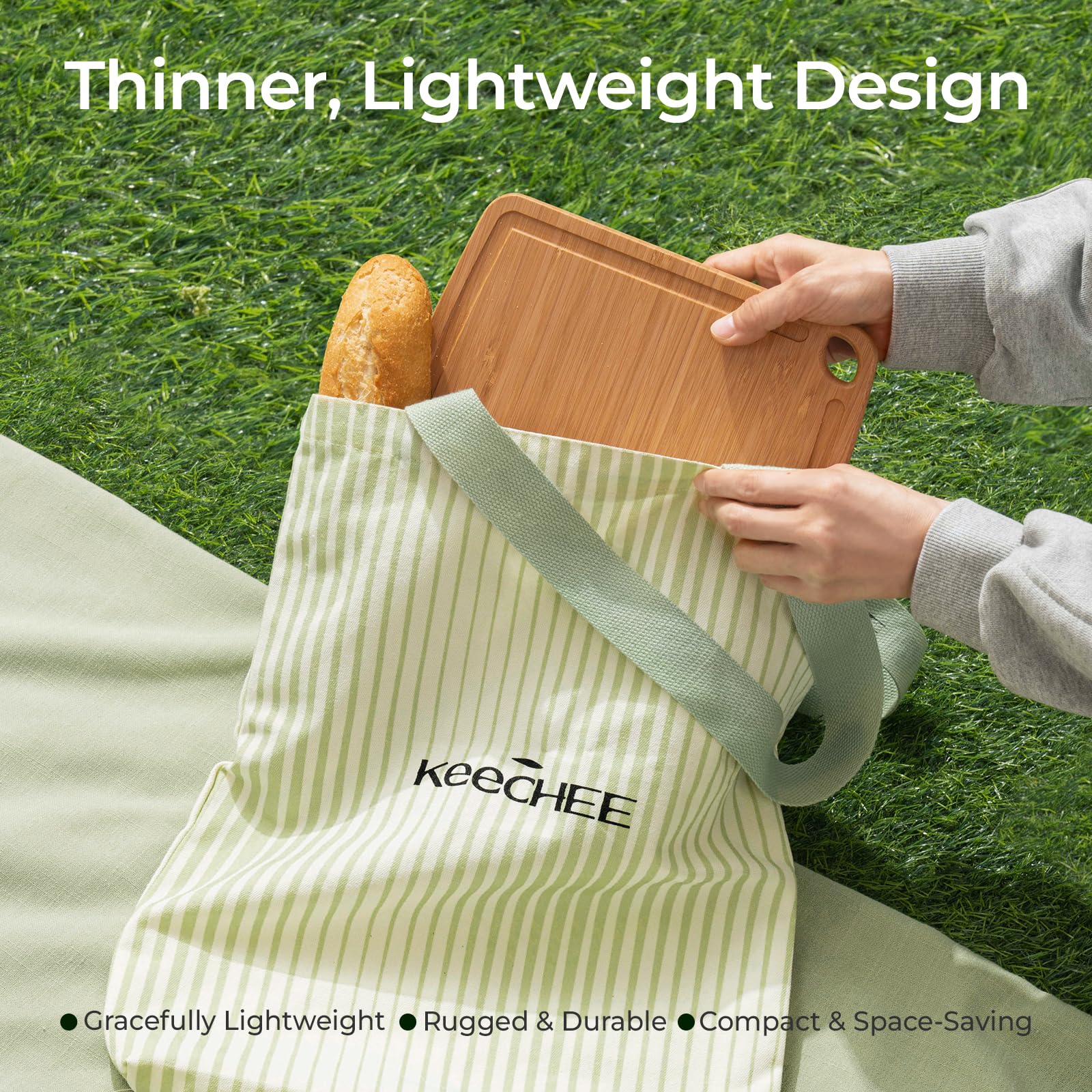 Keechee cutting board ideal for home cooks at picnics and outdoor meals