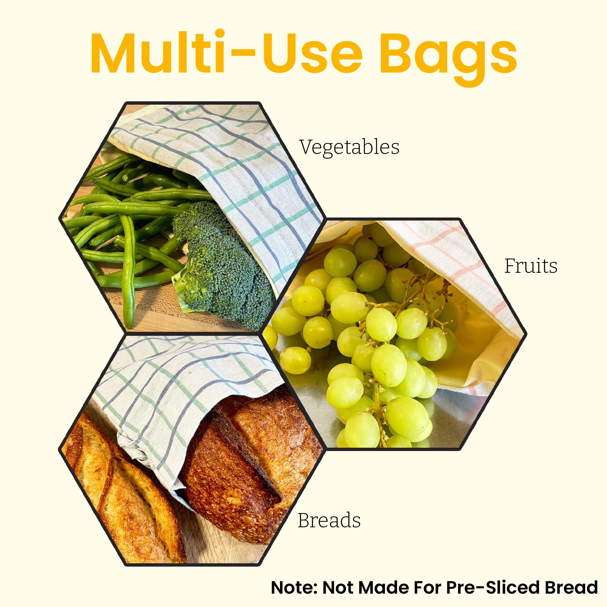 Keeki Bag plastic-free reusable storage for bread lovers.