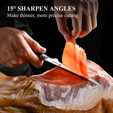 KEEMAKE Boning Knife 6 Inch rust resistance and long-lasting sharpness in kitchen use.