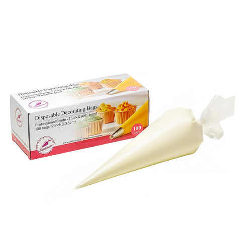 Keenpioneer disposable piping bag 12 inch for precise icing on cakes.