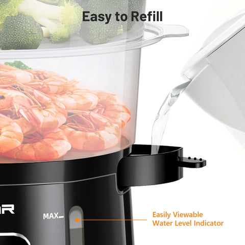 KEENSTAR dishwasher-safe baskets streamline cleanup after steaming sessions