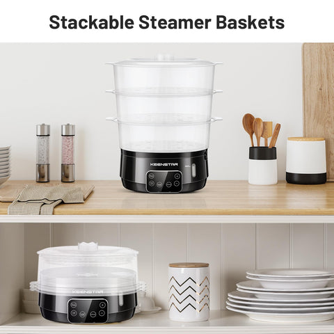 KEENSTAR large-capacity steamer supports family meals with faster steaming