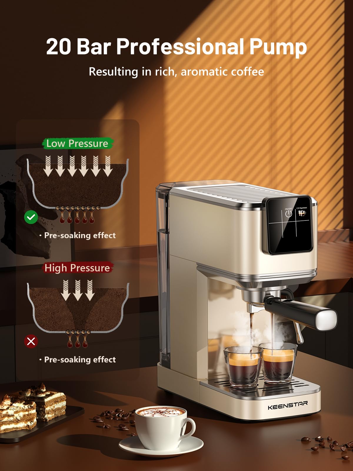 KEENSTAR cold brew setup enabling fast, smooth at-home coffee.