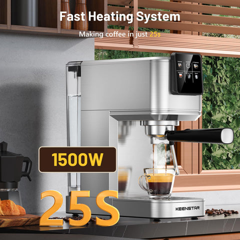 KEENSTAR cold brew setup showing quick cold coffee at home
