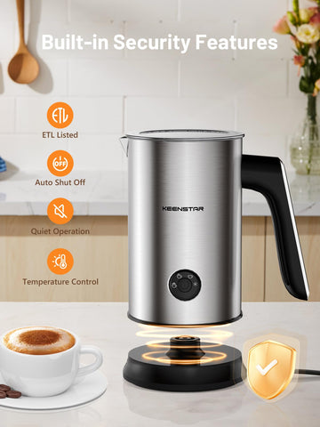 KEENSTAR stainless steel interior ensures durability and easy cleaning