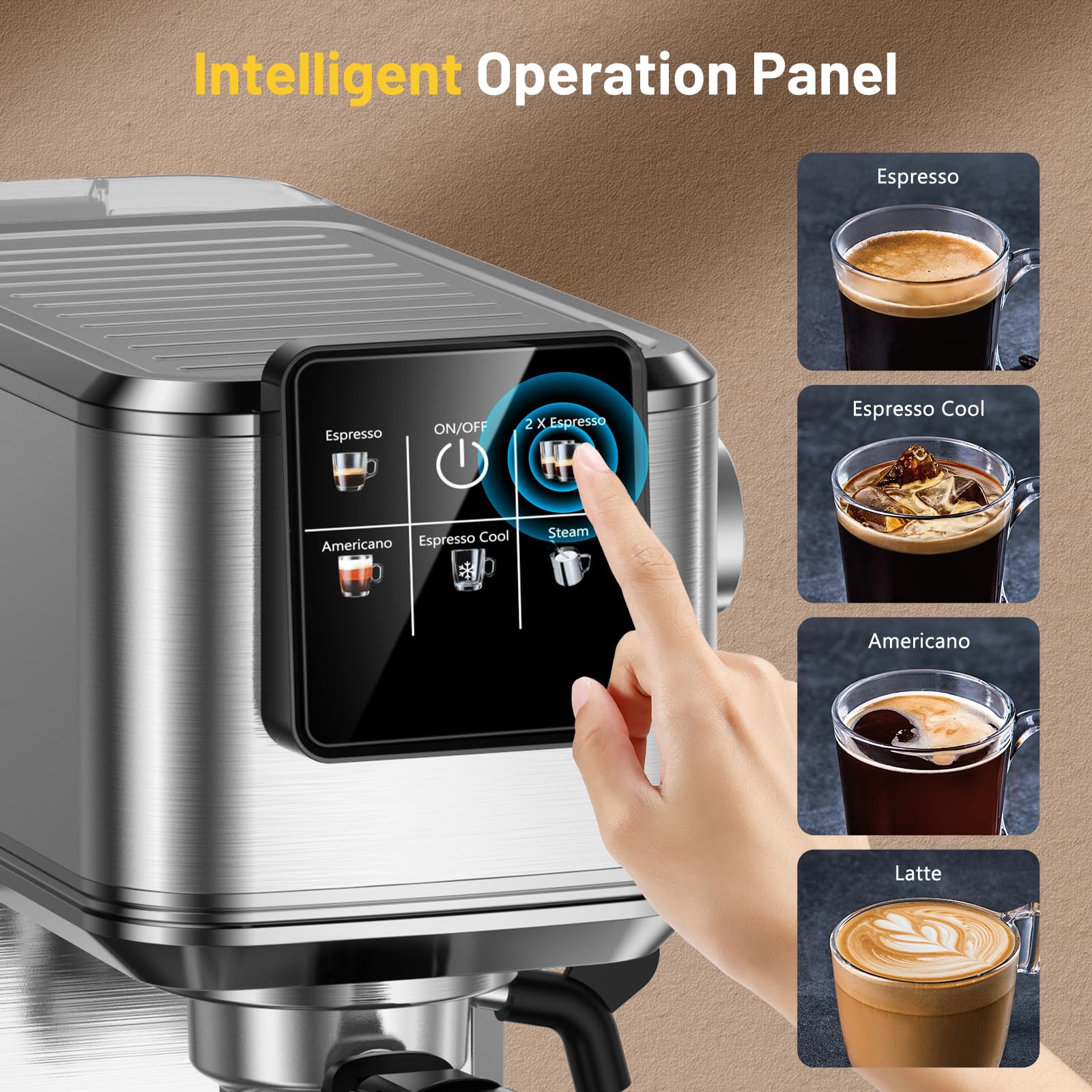 KEENSTAR steam wand for textured milk and latte art