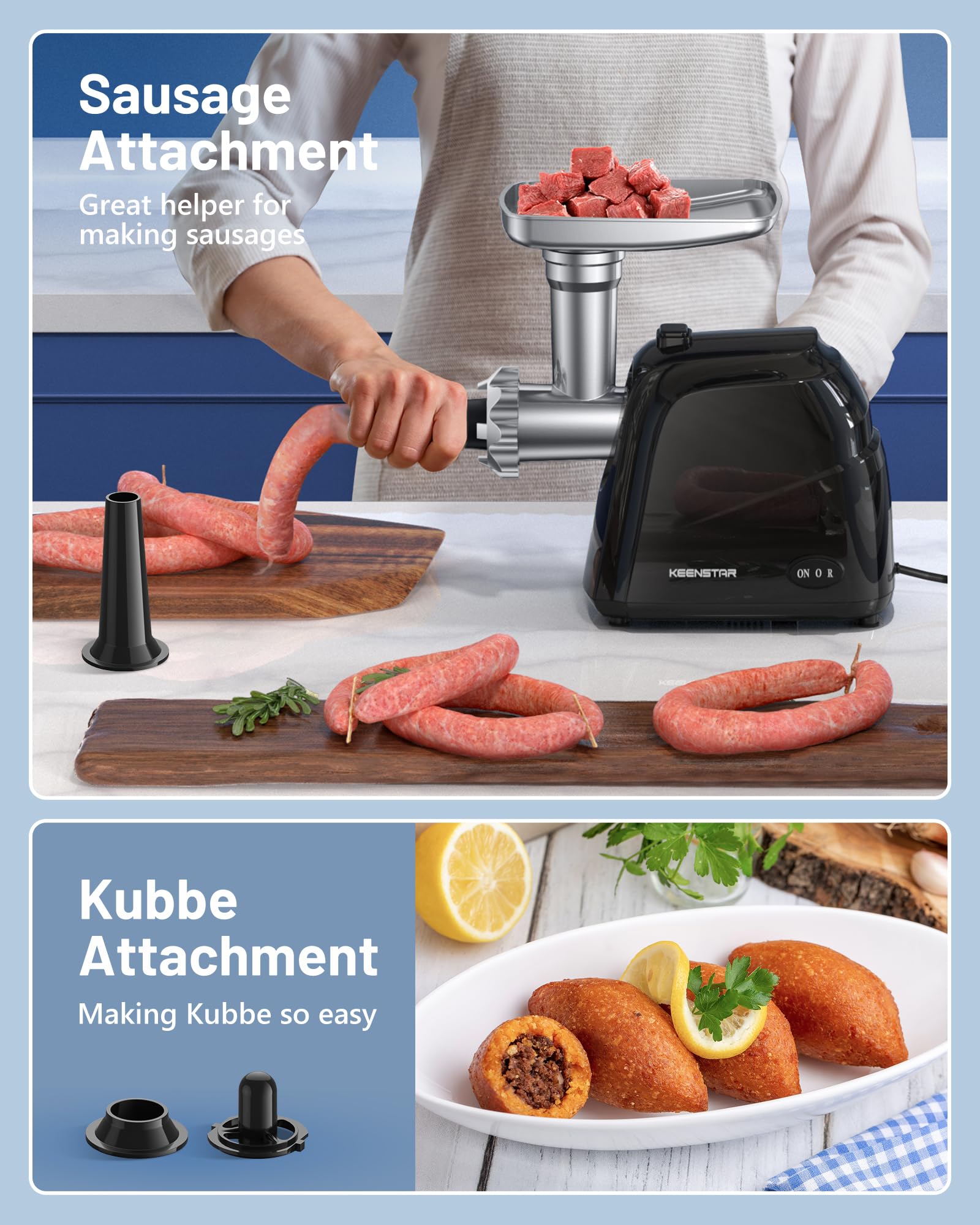 KEENSTAR kubbe kit enables stuffed dishes with the grinder