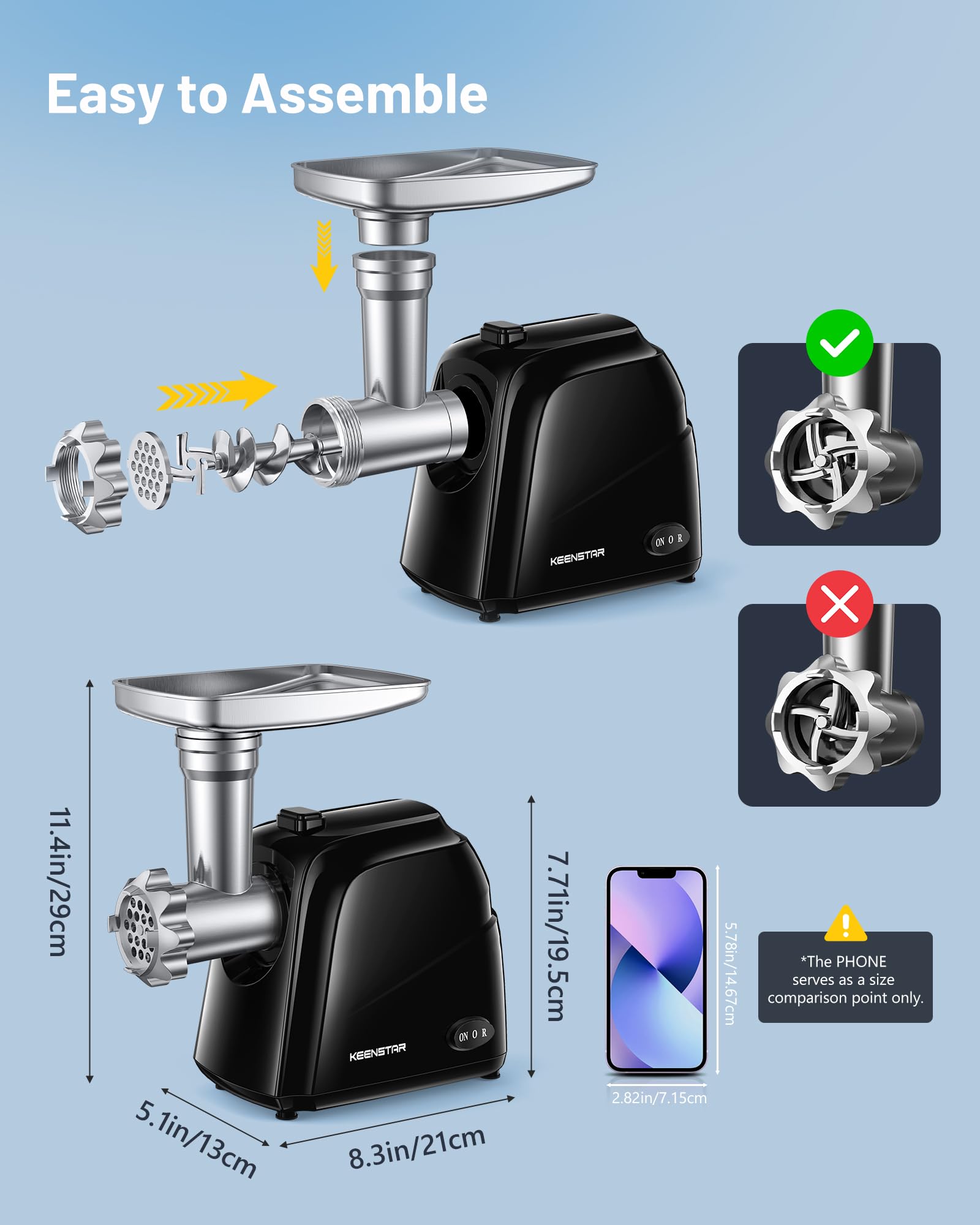 KEENSTAR easy-clean parts simplify maintenance after grinding