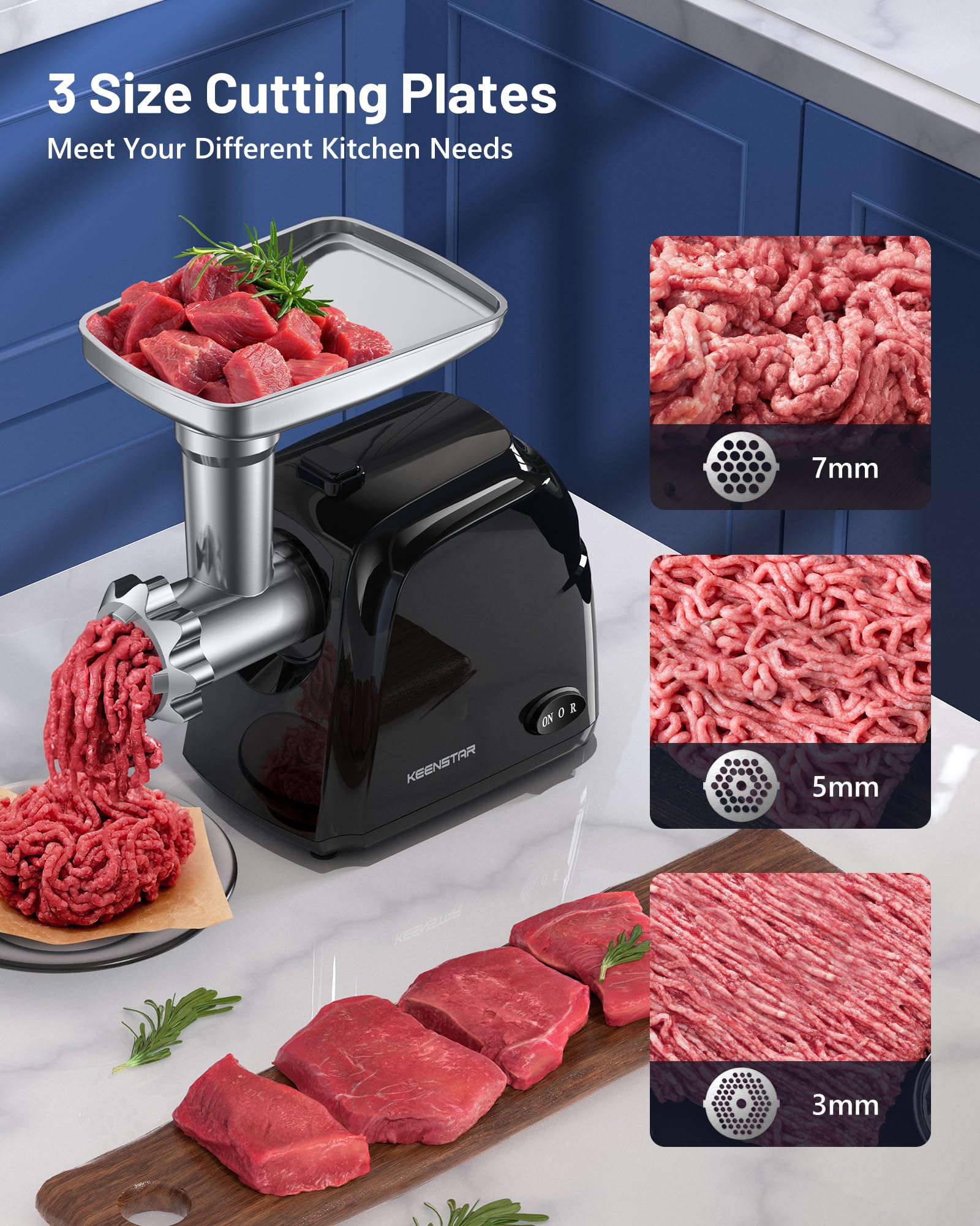 KEENSTAR sausage stuffer tube enables easy homemade sausages with rich flavor