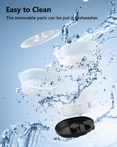 Automatic water level indicator on KEENSTAR steamer simplifies refilling during steaming.