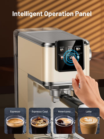 KEENSTAR touch screen for easy one-touch brewing.