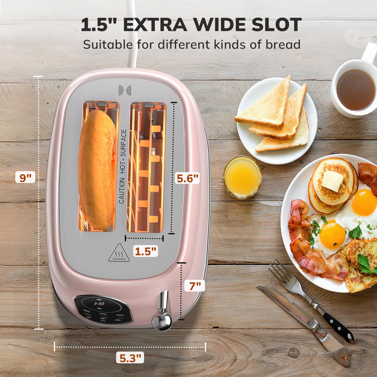 Keenstone pink retro toaster blends vintage charm with modern performance