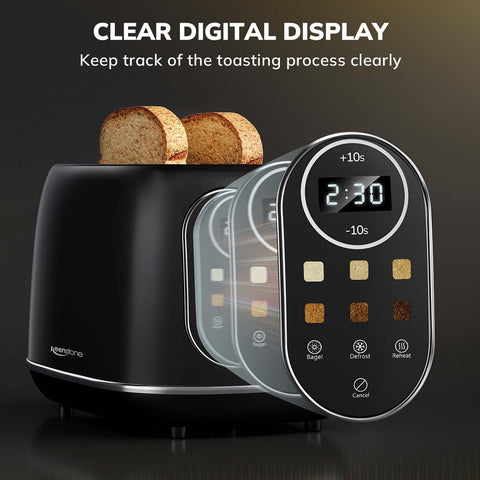 Keenstone Smart Touch Toaster control panel close-up