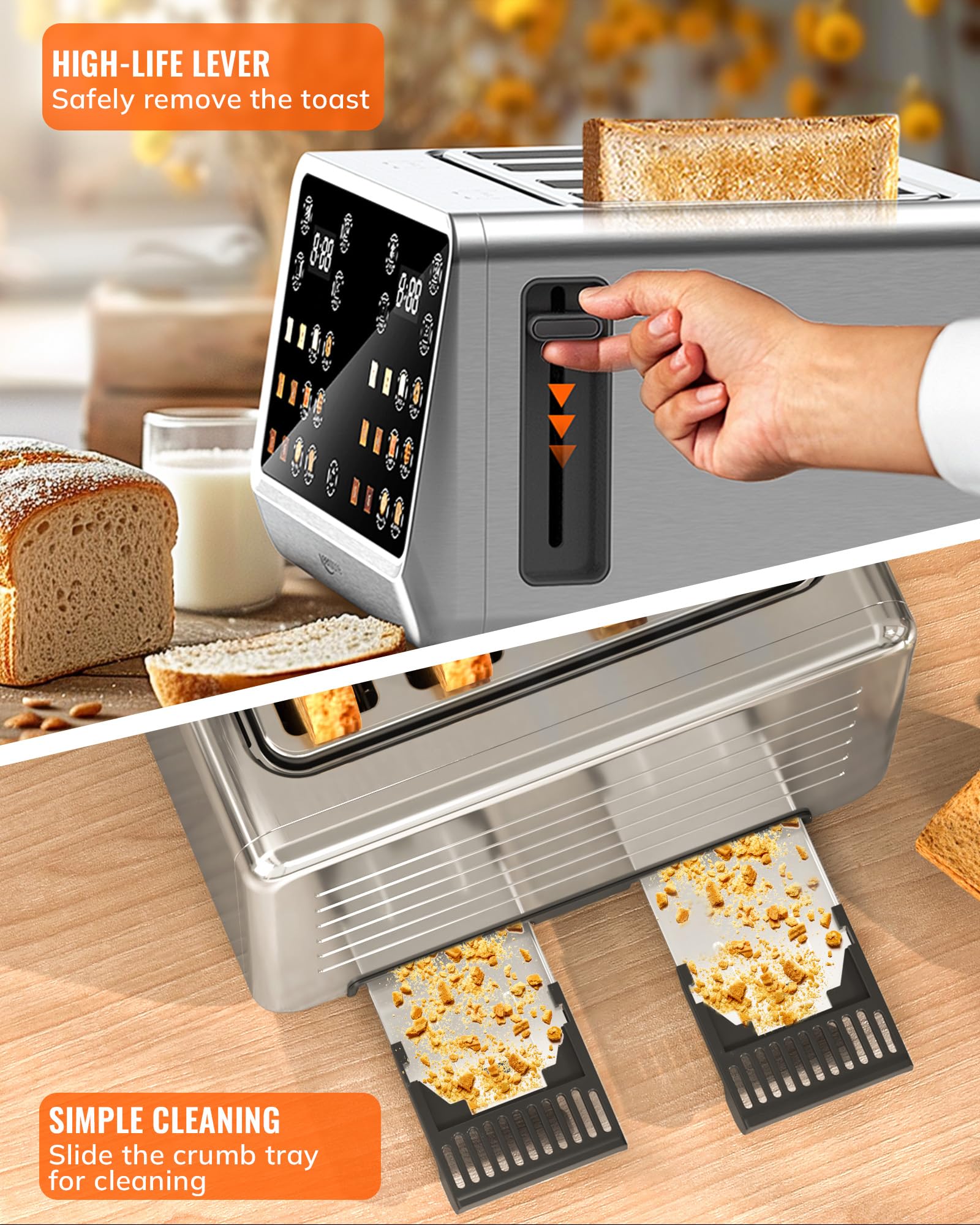 Keenstone Toaster 4 Slice single slice mode for one serving