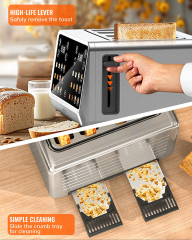 Keenstone Toaster 4 Slice single slice mode for one serving