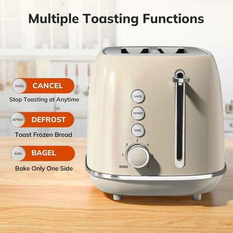 Keenstone toaster bagel function for toasting one side.