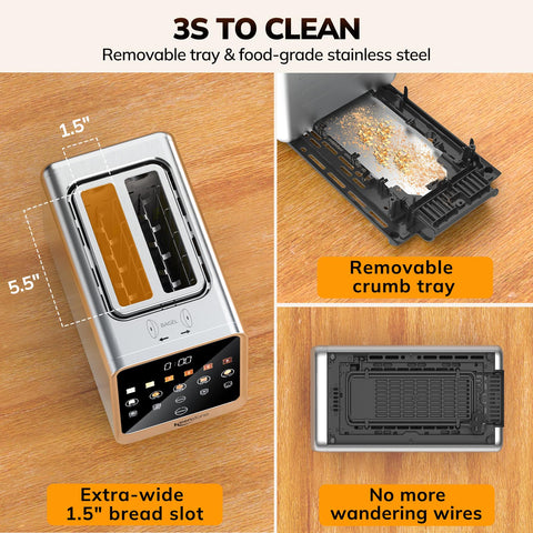 Keenstone Toaster in stainless steel for durable kitchen use.