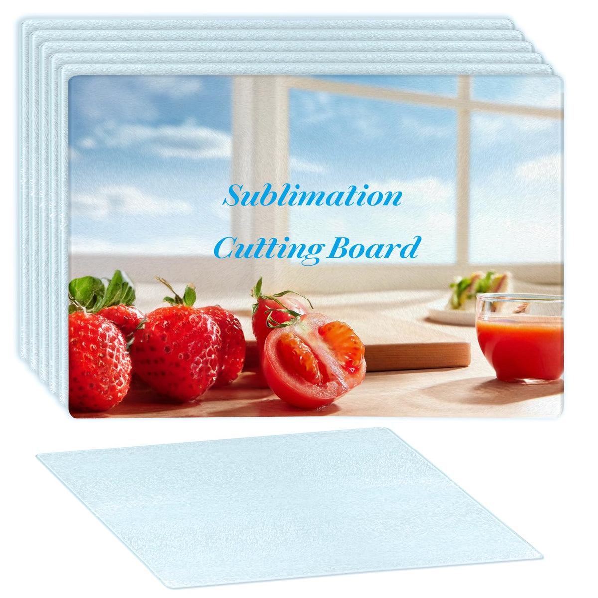 Keepwaters 6-pack sublimation boards with textured surface for durable customization.