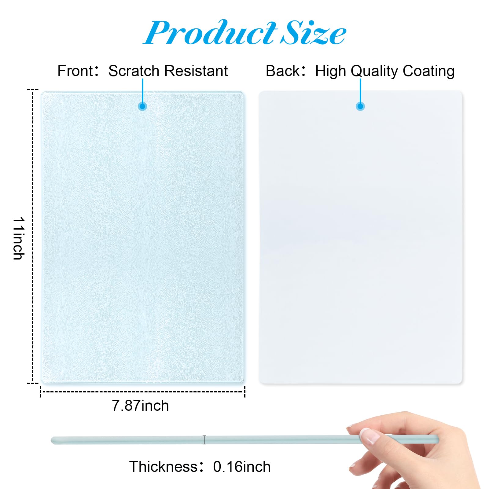 Keepwaters textured tempered-glass board shows a heat-resistant, easy-to-clean surface.