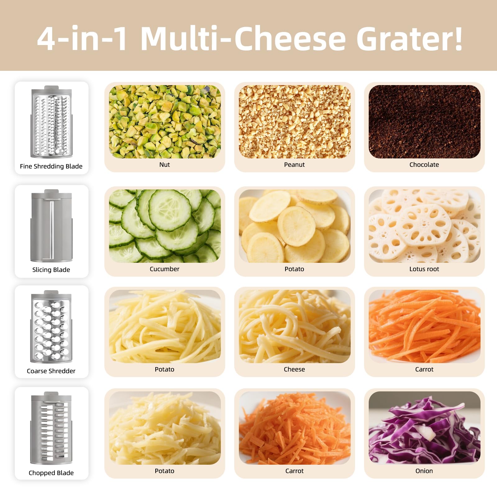 Compact storage design helps keep countertops tidy