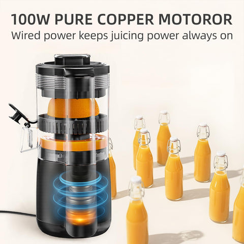 Keerain electric orange juicer compact design fits small kitchens.