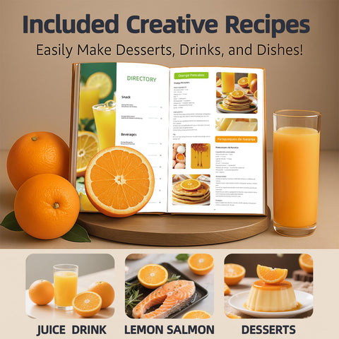 Keerain electric orange juicer ready for citrus and small fruits.