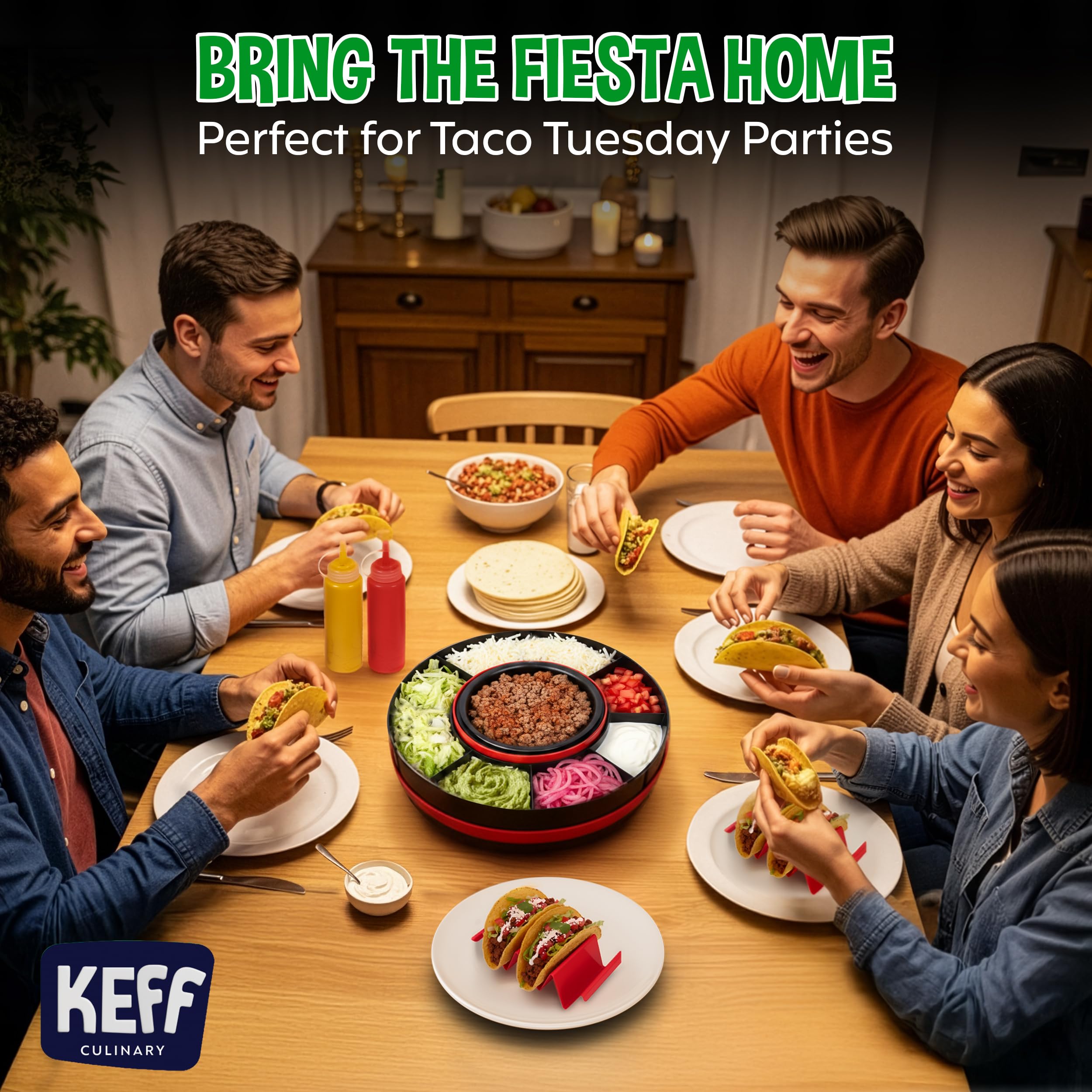 KEFF mini tongs help guests grab toppings without cross-contact
