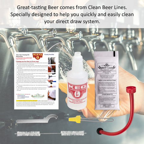 Kegconnection ball lifter tool keeps valves open for efficient cleaning.