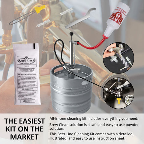 Kegconnection faucet brush helps scrub faucets for better flow.