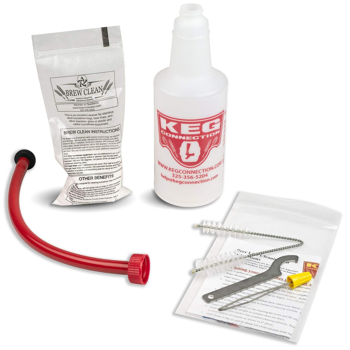 Kegconnection Kegerator beer line cleaning kit helps keep taps clean at home.