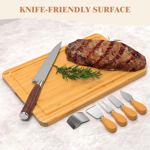 KEGDAN bamboo cutting board medium ideal for everyday prep and quick tasks