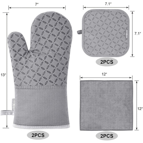 KEGOUU pot holders 7x7 inches providing secure grip and heat protection