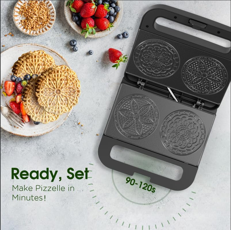 KEINVE pizzelle bowls for dessert serving.