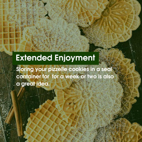 KEINVE compact pizzelle maker ideal for holiday parties.