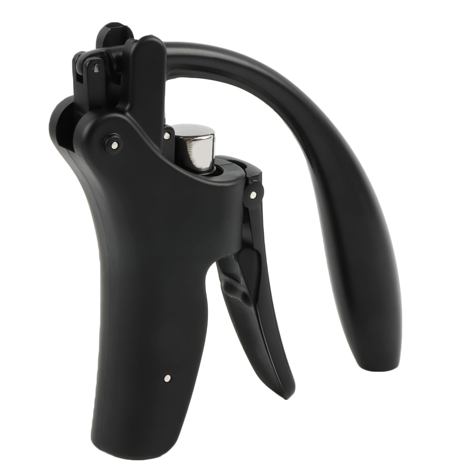 KEISSCO compact wine opener with vertical lever for quick cork removal.