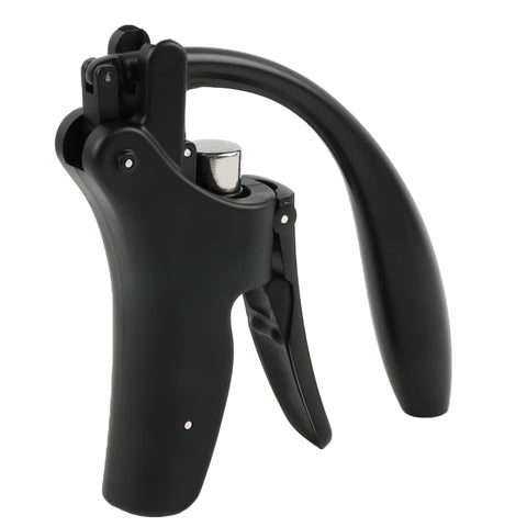 KEISSCO compact wine opener with vertical lever for quick cork removal.