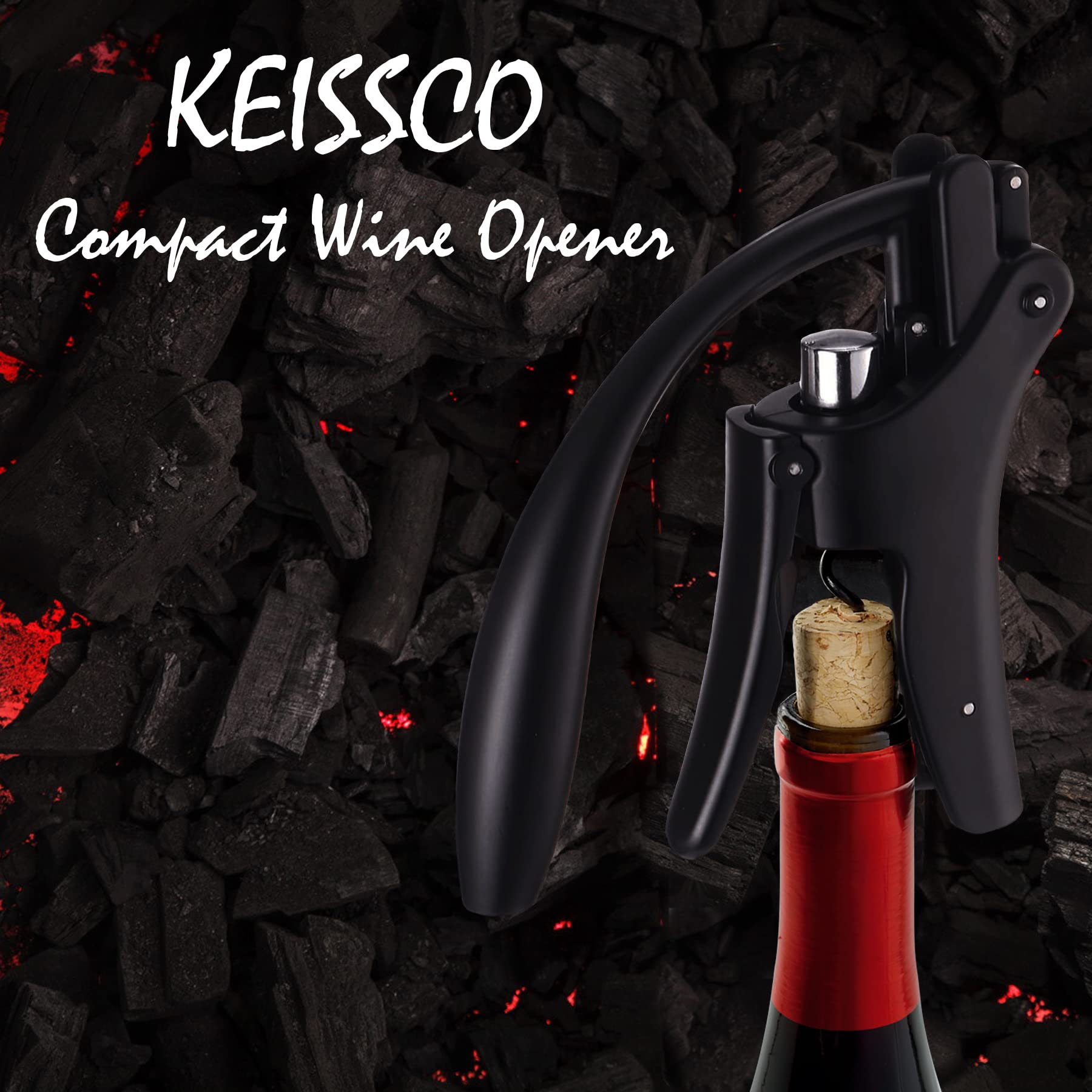 KEISSCO opens both natural and synthetic corks with confidence.