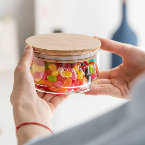 KEKEHOME 4.33 inch diameter candy dish fits on tabletops
