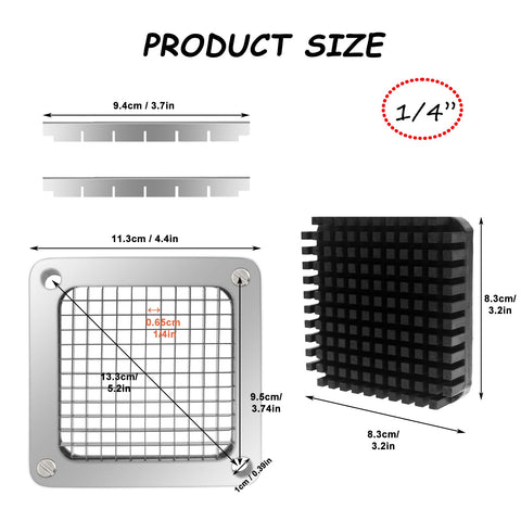 KELEYU stainless steel blade assembly for durable, high-fiber food slicing.