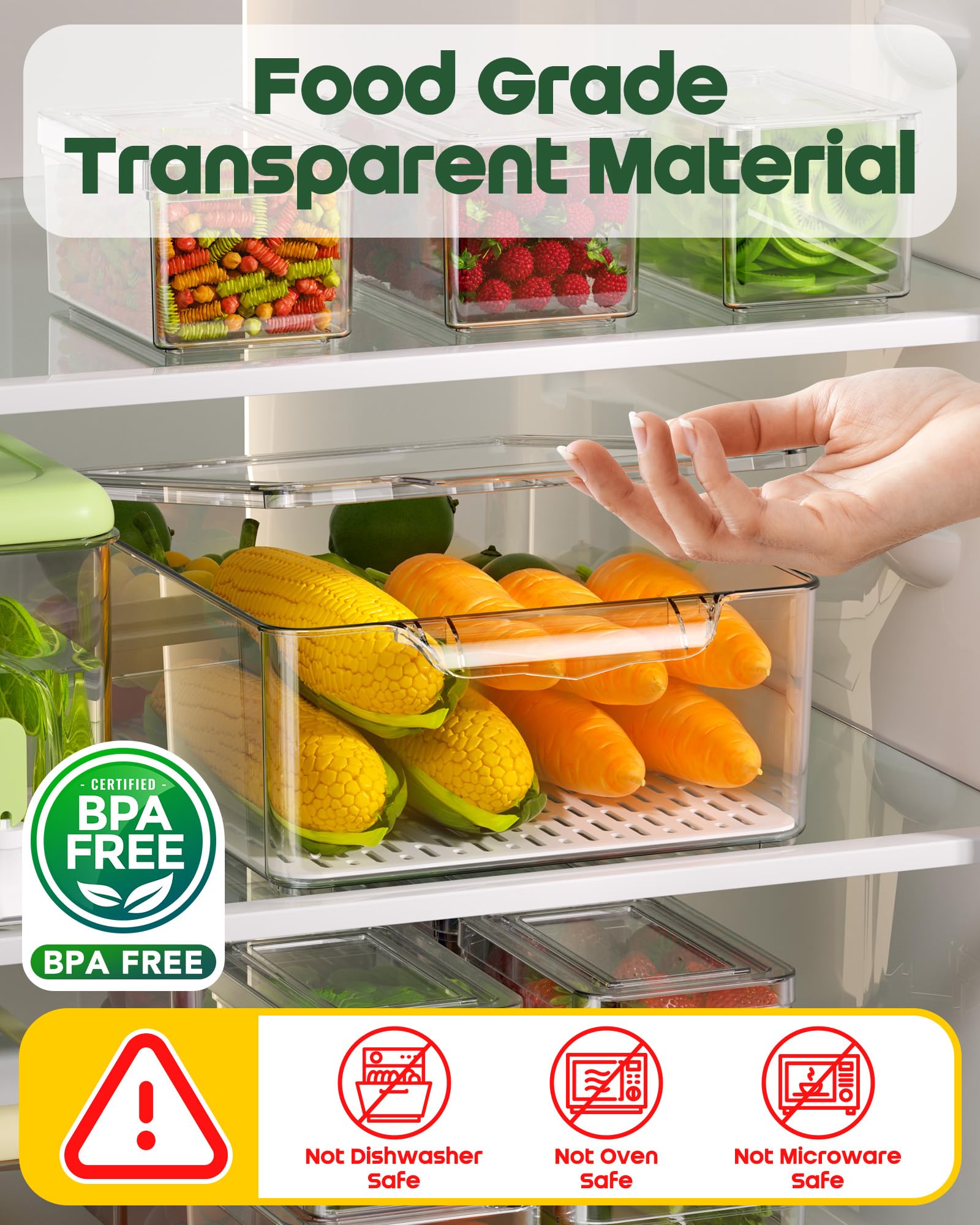 KEMETHY small-bin set ideal for eggs, berries, and condiments