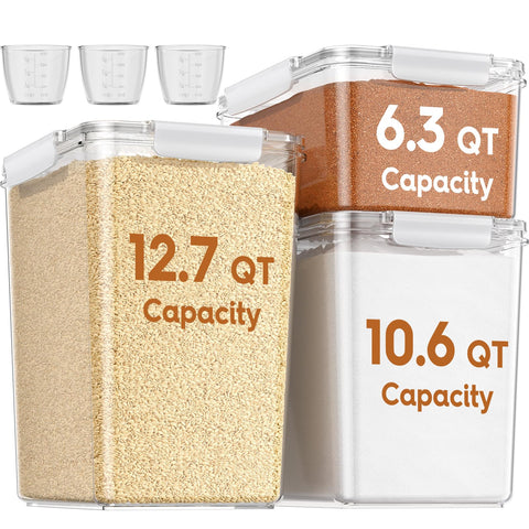 Kemethy 12L extra-large container with lid for bulk pantry storage